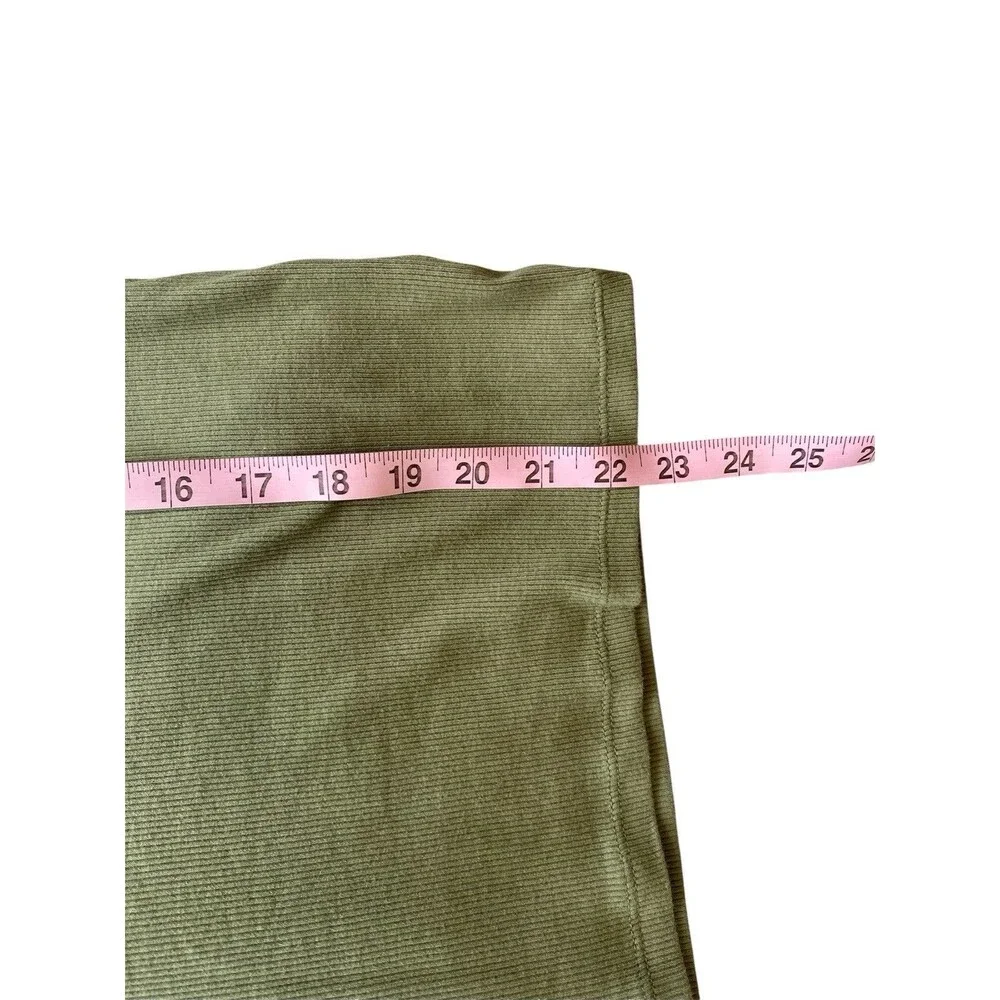 Old Navy Women’s Medium Ribbed Ruffle Sleeve Tank Bundle Black & Olive Green - Picture 16 of 16